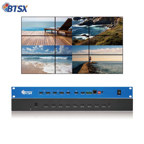 All Iron Shell Material Video Wall Controller with 2 DP 1.2 Input Interface