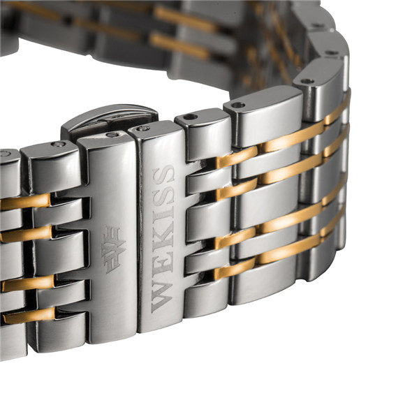PVD-Coated Gold And Silver Two-Tone Quartz Watch