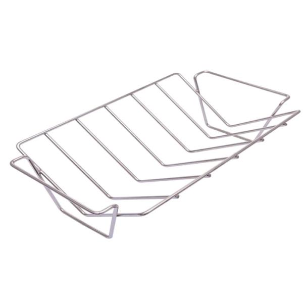 CE Multipurpose Grill Tray Rack , Stainless Steel Rib Rack For Smoker Meat