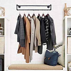 Supporting wooden shelves pipe shelf brackets/paper holder for wall mounted coat rack