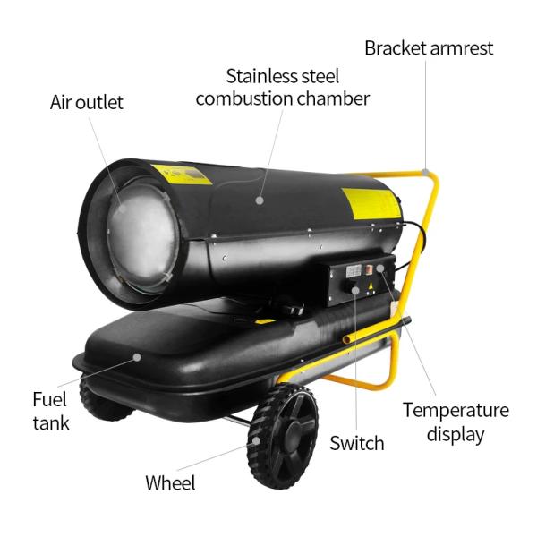 Industrial Construction Space Diesel Air Heater Poultry Farm Chicken House Kerosene Blower Heater Greenhouse Diesel Heater