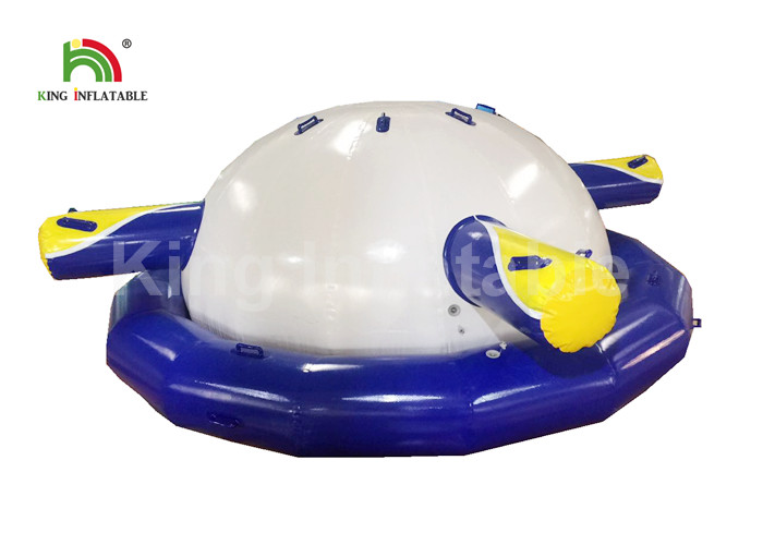 0.9mm PVC Tarpaulin Inflatable UFO Climbing Water Boat Toy Heat Sealed SGS EN71