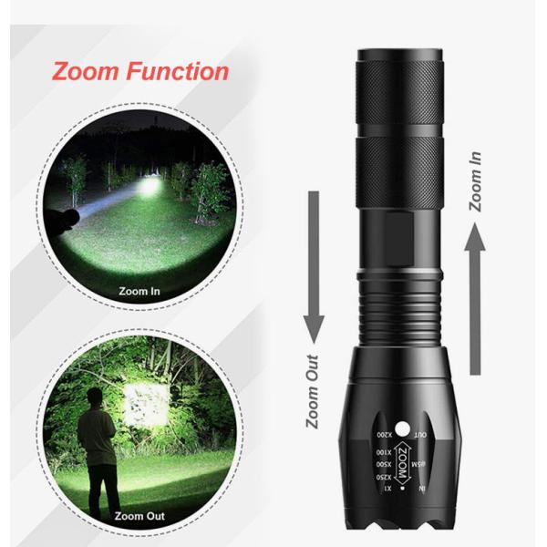 Camping Tactical Torch Outdoor Working Light IP65 Multifunction Emergency Flashlight