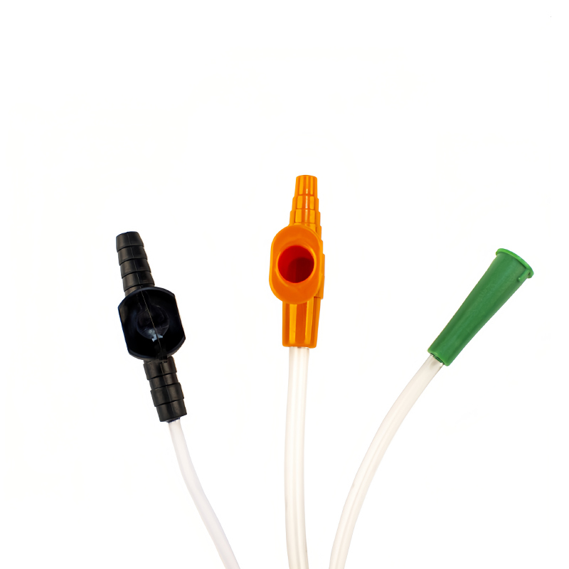 Medical Supply Sterile Fr6-Fr22 Sizes PVC Suction Catheter Anti-Kink Design Single-Use