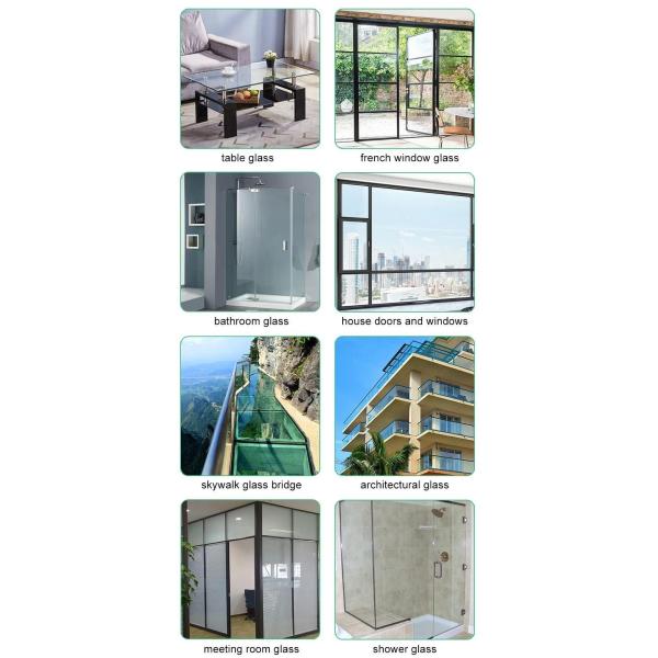 Clear Customization Tinted Float Glass for Architectural Structural Building Glass