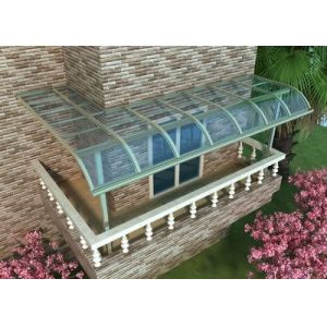 China Waterproof PC Solid Polycarbonate Sheet UV Layer Protection Resisting Rain on sale