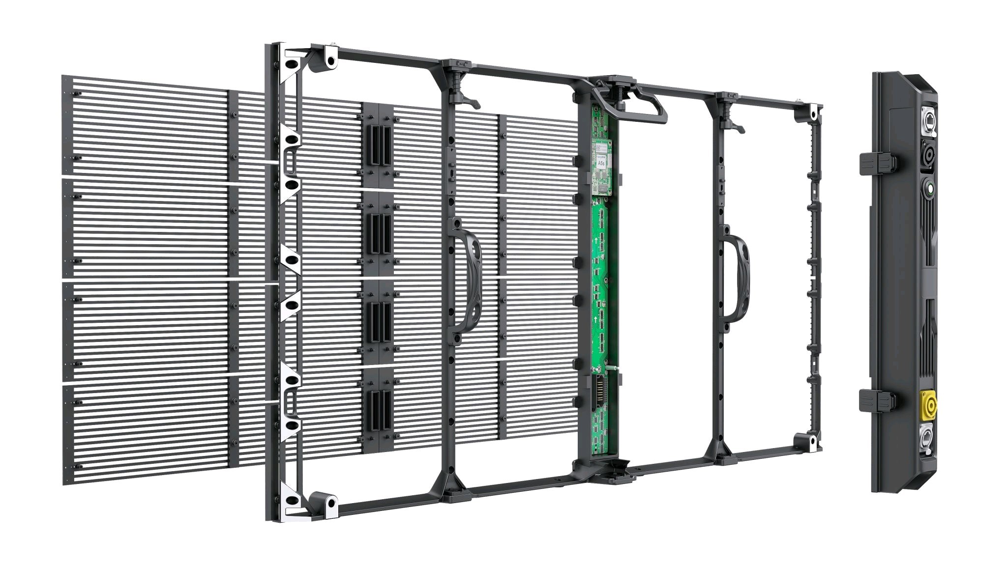 Lightweight G7.82-7.82 Transparent LED Screen Cabinet 6.2kg Module Weight 0.2KG/PC Driving Method Driving Method