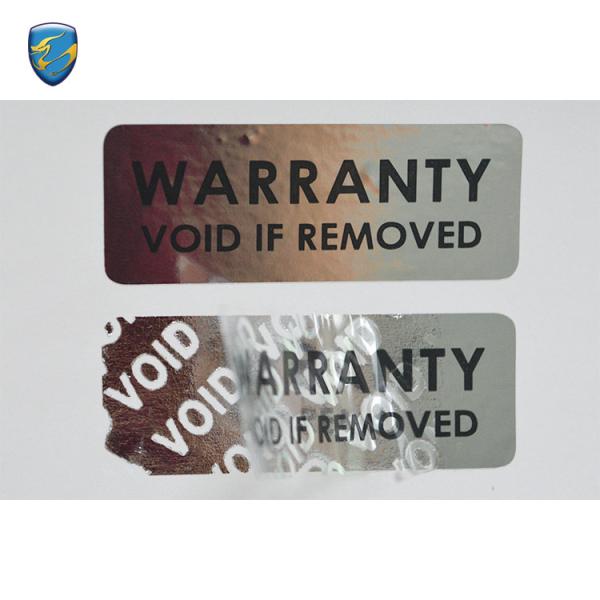 Roll / Sheet Tamper Proof Tape , Tamper Evident Labels Warranty Void Sticker