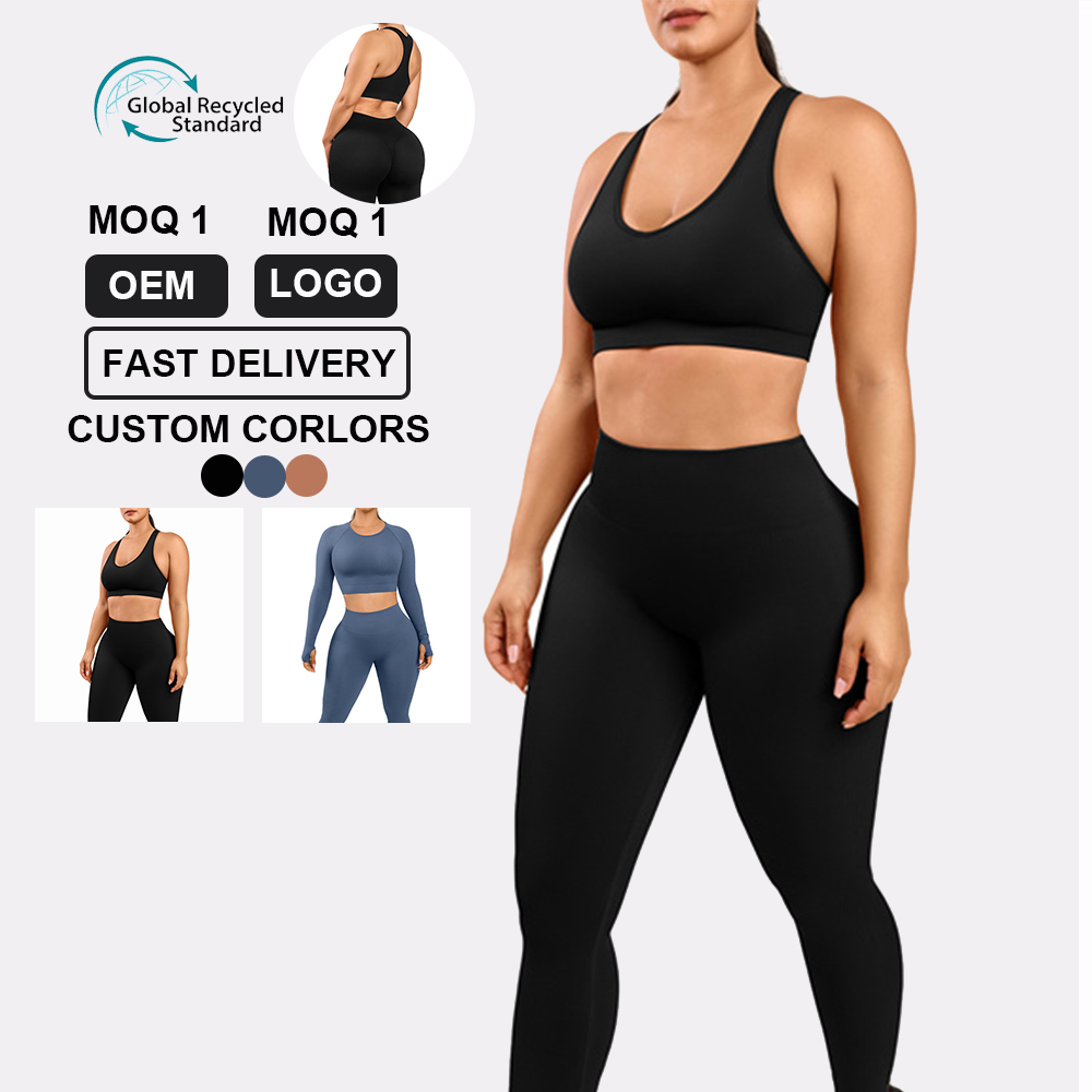 HEXIN Seamless Yoga Set for Women 7 Days Sample Order Lead Time Support Shipment Aramex
