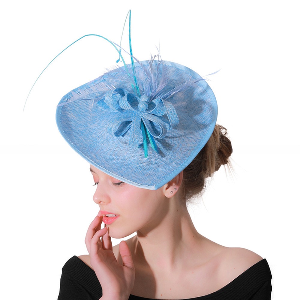 Sinamay Base and Feather Fascinator Hat Shipping Worldwide with DHL UPS FEDEX EMS TNT