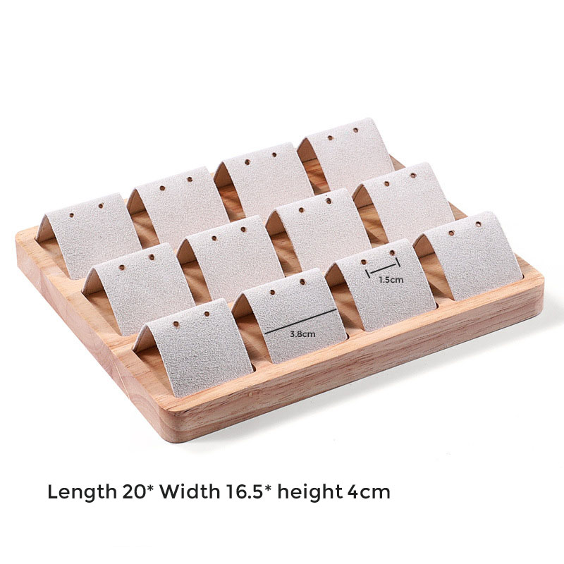 Retail Wood Jewelry Holder Stand Display Set For Necklaces Pendants