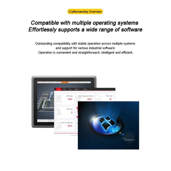 27 Inch Aluminum Case TFT Screen Monitor VGA Waterproof LCD Industrial Embedded Touchscreen