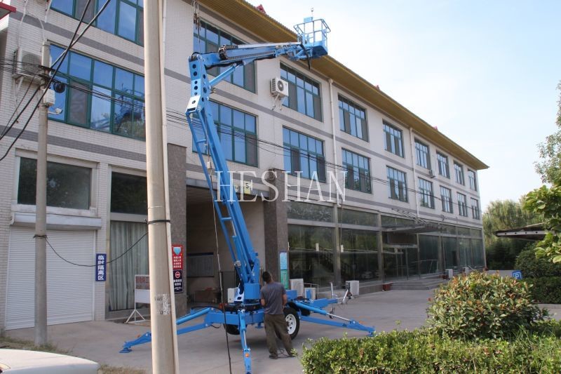 16M 18MElectric And Battery Hybrid Power Articulating Towable Boom Lift