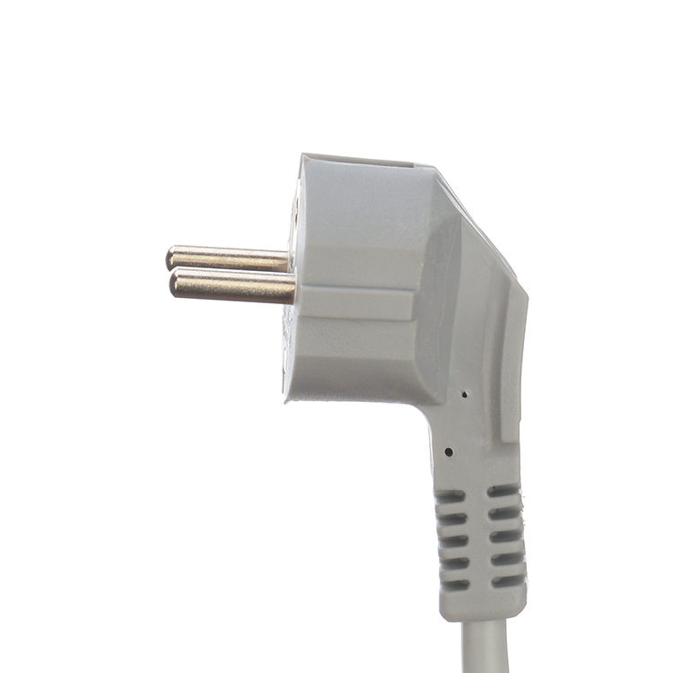 Power Cord Eu Plug With Open Ended Stripped Rings H05vv-f 3g1.0mm2 Cee7/7 Euro Power Cable 1.5mm and Standard Grounding