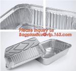 Custom Printing Logo Disposable Rectangular Aluminum Foil Food Takeaway