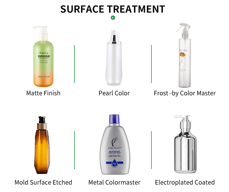 Screw Cap Plastic Cosmetic Bottles Matte Finish Heavy Wall PET Packaging