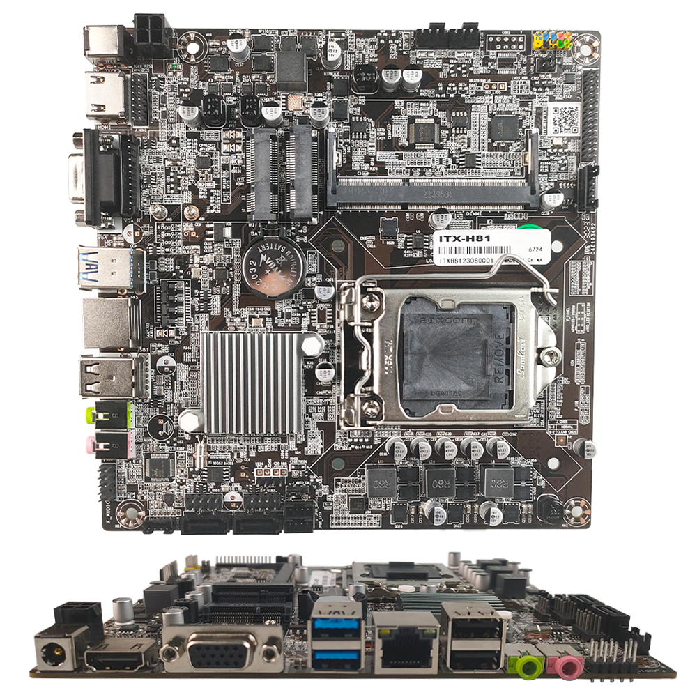 PCWINMAX Mini ITX Motherboard H81 LGA1150 Support DDR3 Up to 16GB 1600Mhz Memory Core i3 i5 i7 4th gen Xeon E3 V3 Processors