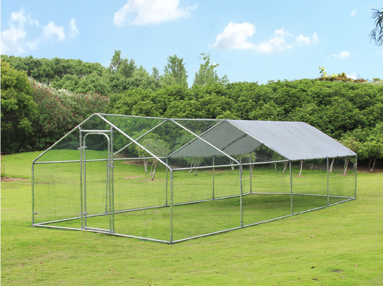 8Lx3Wx2H m Chicken Run Coop/ Animal Run/Chicken House/Pet House/Outdoor Exercise Cage Coop for Hen Poultry Dog Rabbit