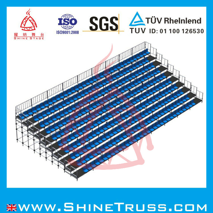 Outdoor Bleacher Seats Sport Bleachers with Steel Grandstand