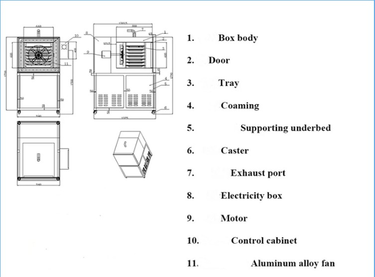 1200kg/H 500kg/H Single Spiral Air Blast Tunnel Freezer IQF Freezer