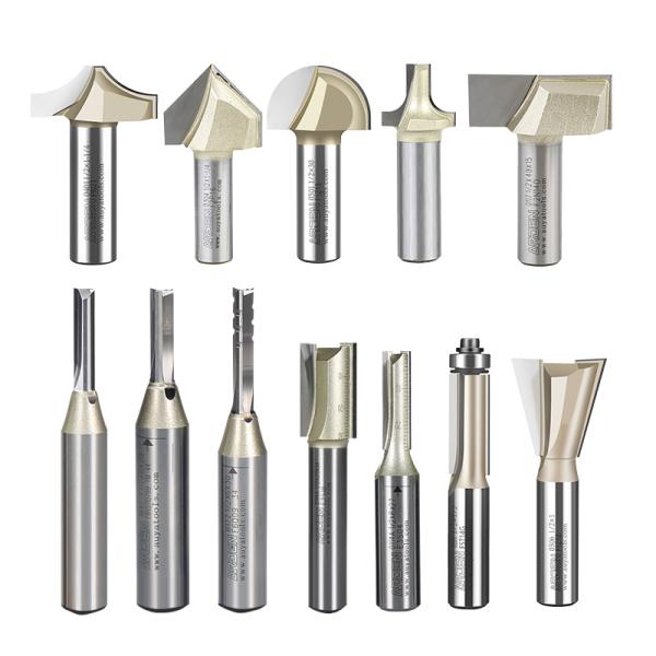 Wooden Milling Cutter CNC 2 Flute End Mill Straight Slotting Cutting Bit for Wood Arden Bits Double Flute Straight Bits