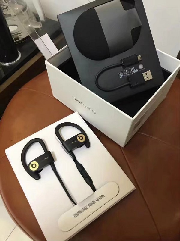 Beats by Dr. Dre Powerbeats3 Wireless Ear-Hook Wireless Headphones - Gold made in china grgheadests.com