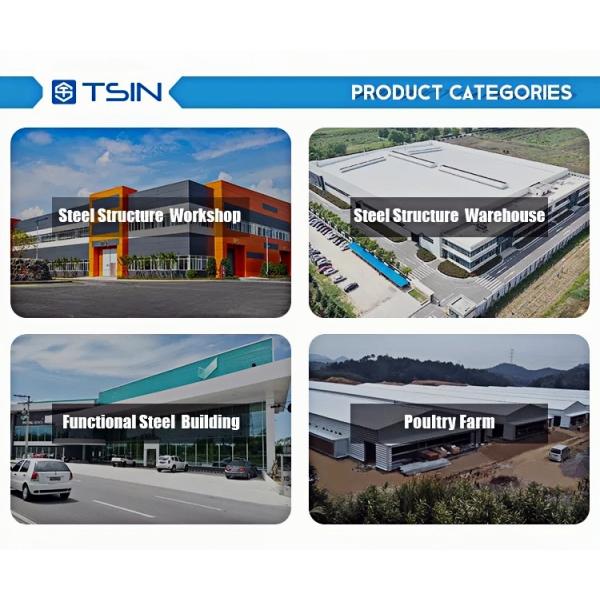 Prefabricated steel structure warehouse facility