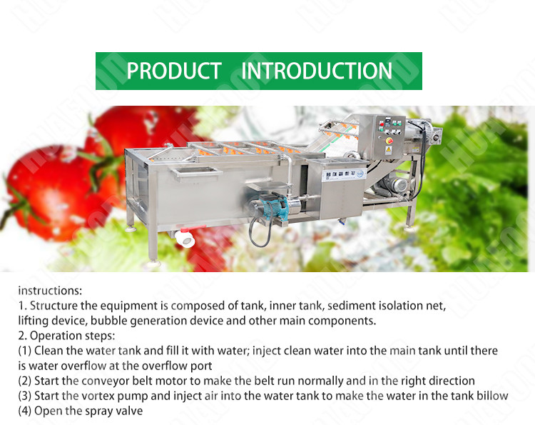 Fruit And Vegetable Washing Machine With Water Circulating System