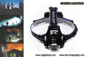 China 1000lumen CREE XML T6 LED rechargeable headlamp with adjustable lighting spot on sale