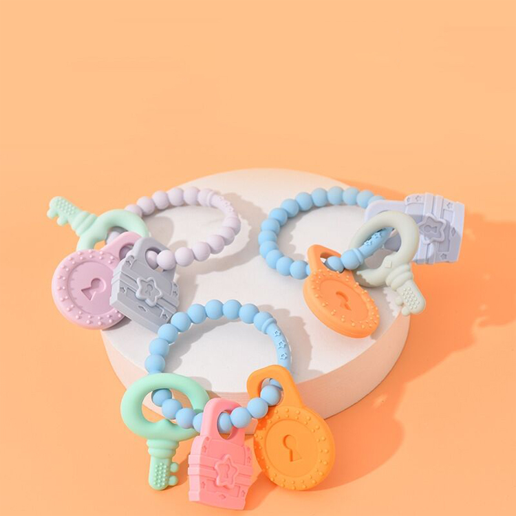 Eco Friendly Baby Silicone Products Food Grade Pacifier Clip Ring Teether