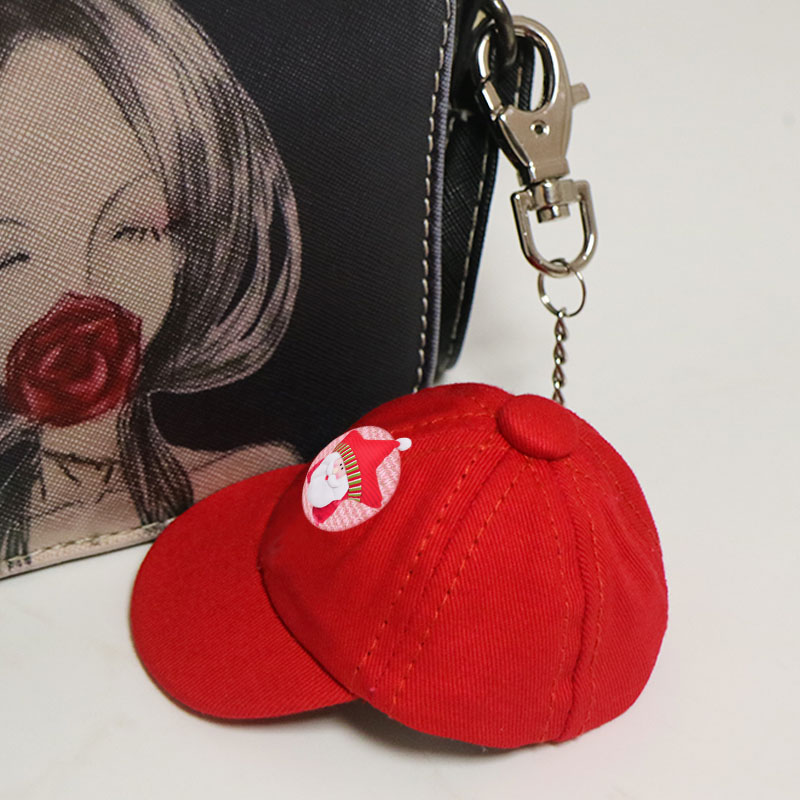 Christmas Decorating Embroidery Keychain/key Tag /key Fob,Embroidered Fabric Key Chain,Baseball Cap Keyring