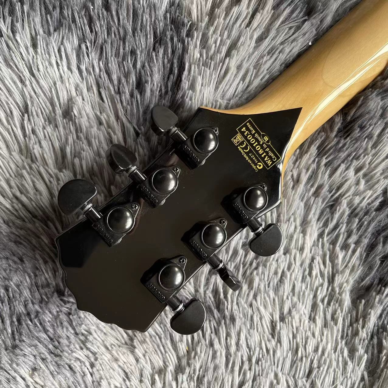 Custom Zakk Wylde Audio in Kinds Color Electric Guitar with Bound Ebony Fretboard Block Inlays
