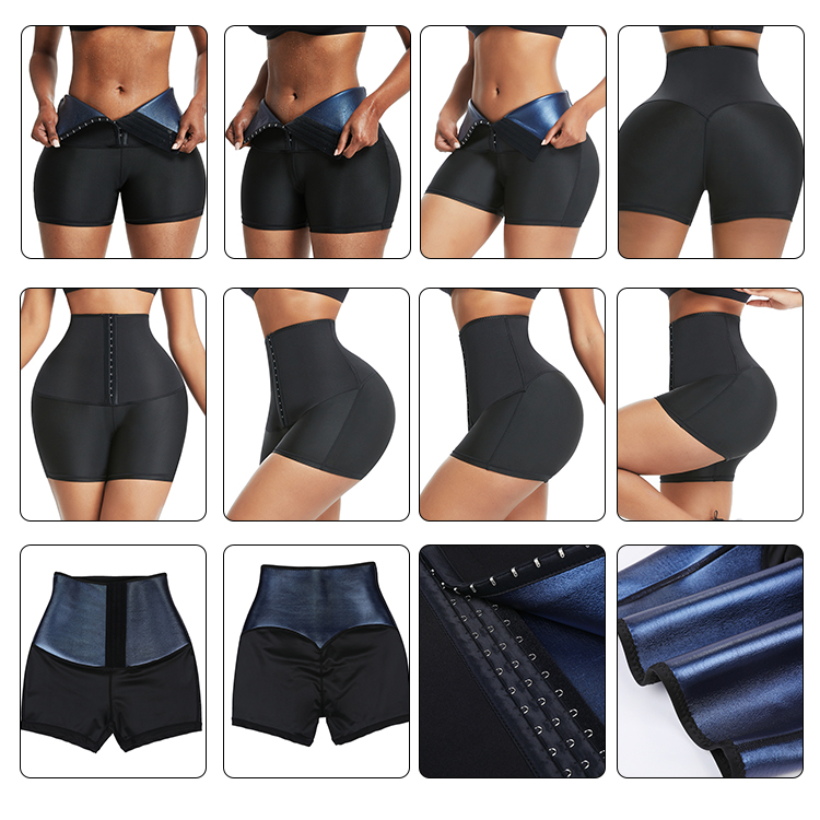 Women's Tummy Control Sauna Shorts HEXIN Free Sample Neoprene Shaper with Butt Lifter