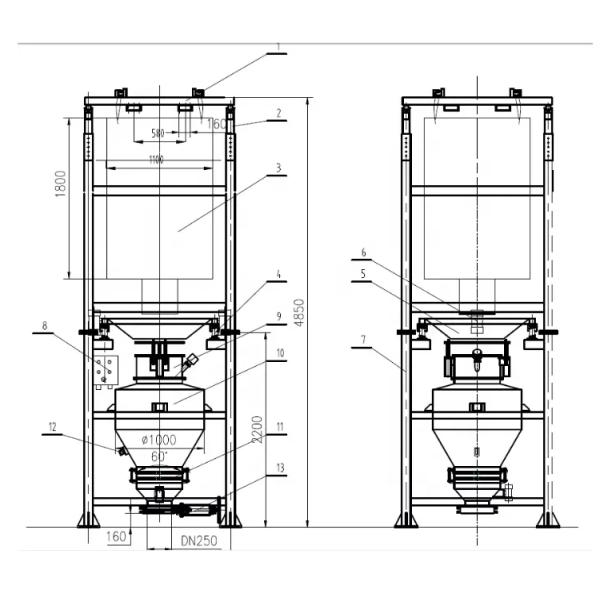 accuracy PET Flake Packaging and Filling Machine 2020 Type Automatic Jumbo Big Bag