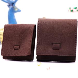 Quality Flap Fabric Drawstring Gift Bags Embossed Logo With Microfiber Material for sale
