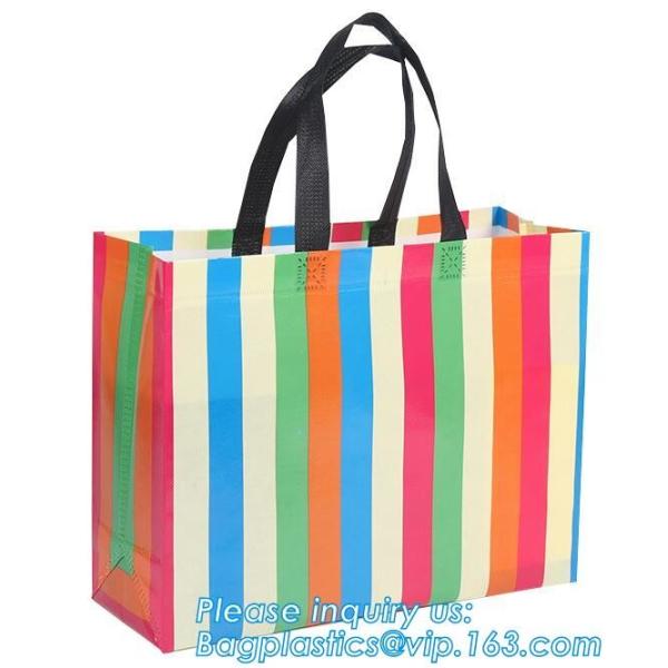 Eco friendly custom slogan laminated pp non woven bag with private logo, Home textile packaging non woven bag for bed sh