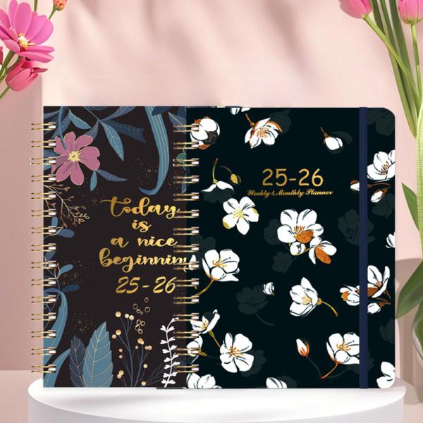 Custom A5 Spiral Hardcover Notebook with Embossed Design