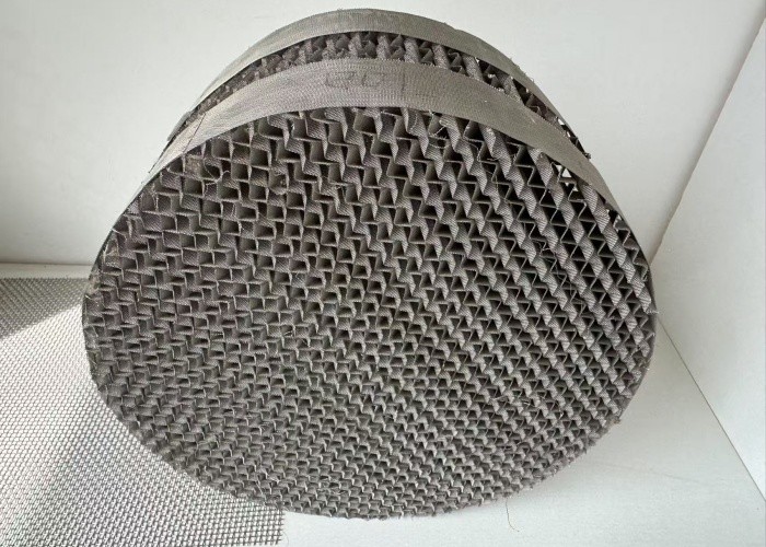 High Efficiency Metal Structured Packing Low Pressure Drop High Capacity Corrosion Resistant