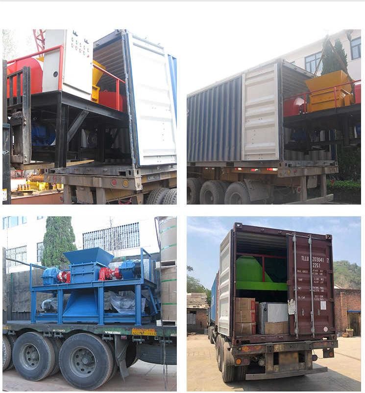 Plastic Shredder Appliance Metal Wood Double Shaft Shredder Machine