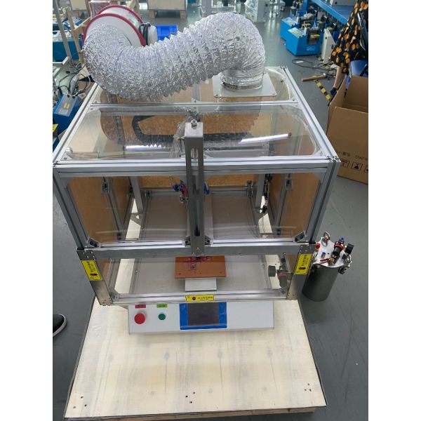 High-Speed Economic Desktop PCB Conformal Coating Machine Efficient Electrically Driven with Wood Components Engine Core