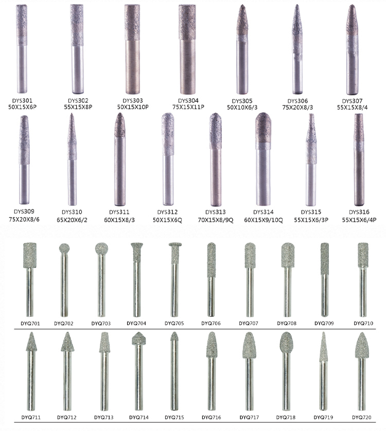 Tungsten Cobalt Alloy Technology Vacuum Brazed Diamond Engraving Bit for Granite