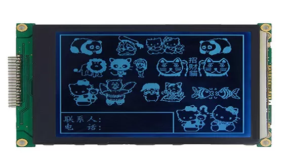 Custom Graphic LCD Display Module Mono DFSTN Negative Display Screen