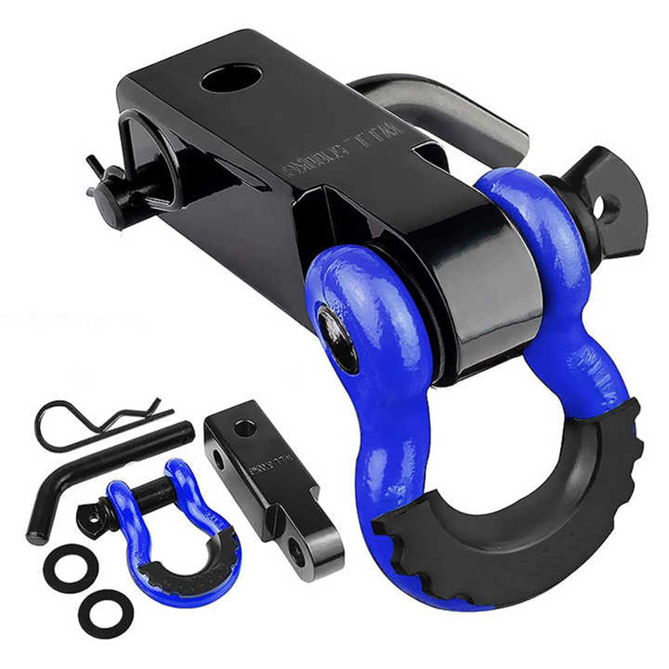 Outdoor Adventures ZINC Finish Bow Shackle for Marine Rigging and Lifting Equipment