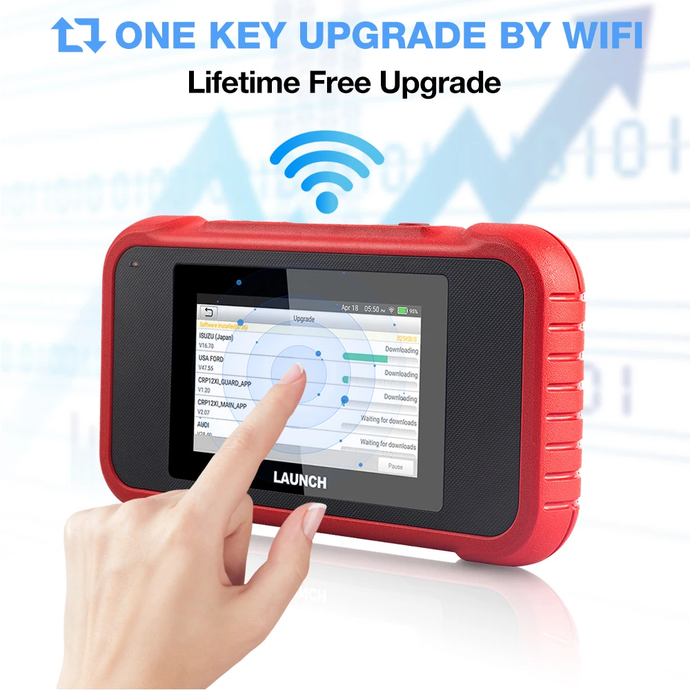 2024 New- LAUNCH X431 CRP123E V2.0 Car OBD2 Diagnostic Tools Auto OBD Scanner ABS SRS Engine AT+ 7 Reset Service Free Up