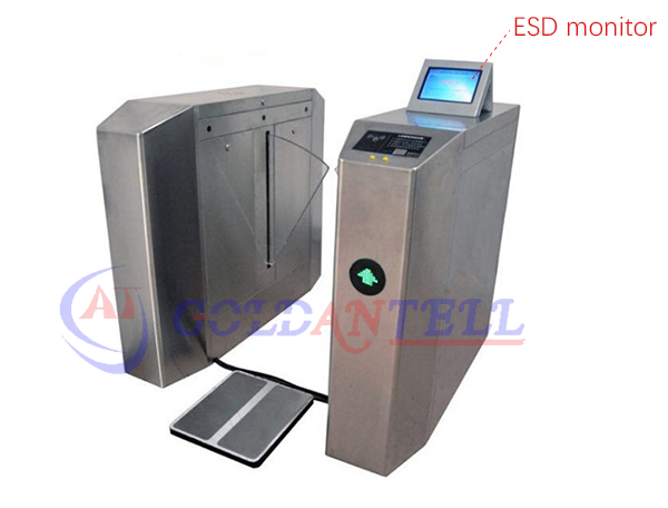 35 Person / Min Flap Barrier Gate Retractable Arm Drop Rfid Control Plus Esd Checker
