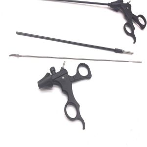 Steel 5mm Laparoscopic Grasping Forceps with 21mm Head Length and Autraumatic