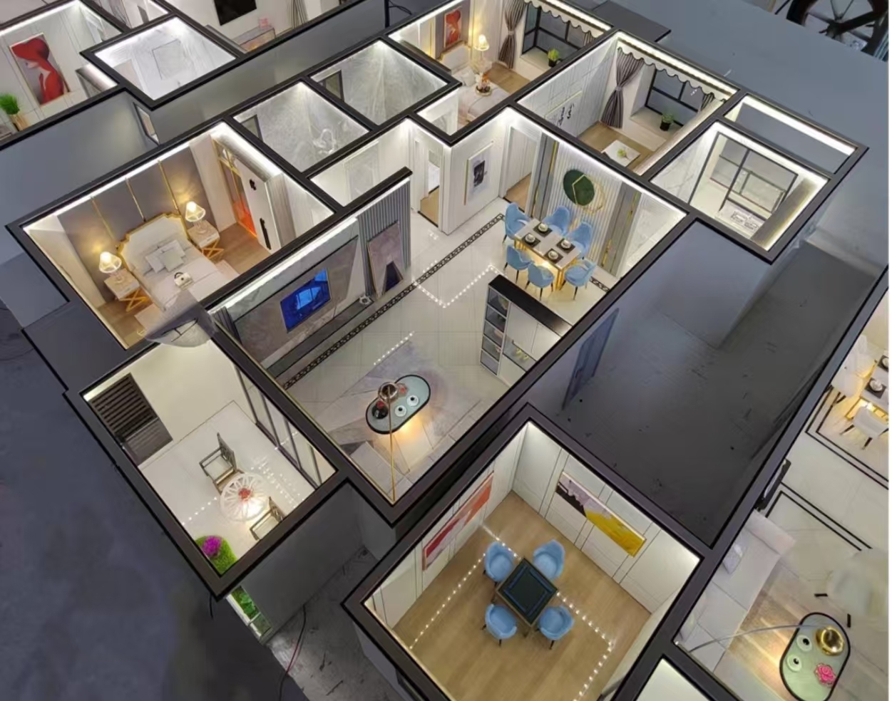House Scale Model 1:50 Architectural Scale Model Interior Customized