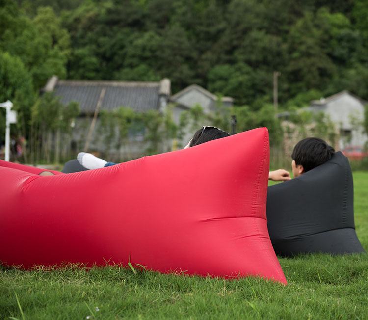 Hot Sale Sleeping Bag Waterproof Inflatable Bag Lazy Sofa Camping Sleeping bags Air Bed Adult Beach Lounge Chair Fast Folding