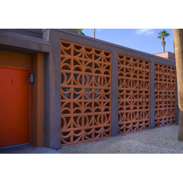 Outdoor Spaces Decorative Terracotta Bricks Customizable Breeze Block For Interior Design