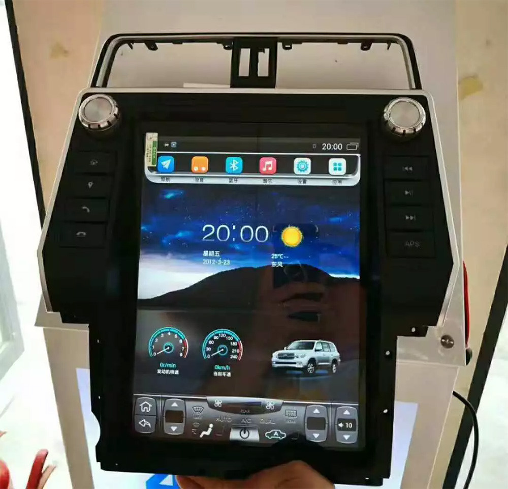 Touch Screen Car Dvd GPS Navigation Android 13 8+128GB For Toyota Prado 2018